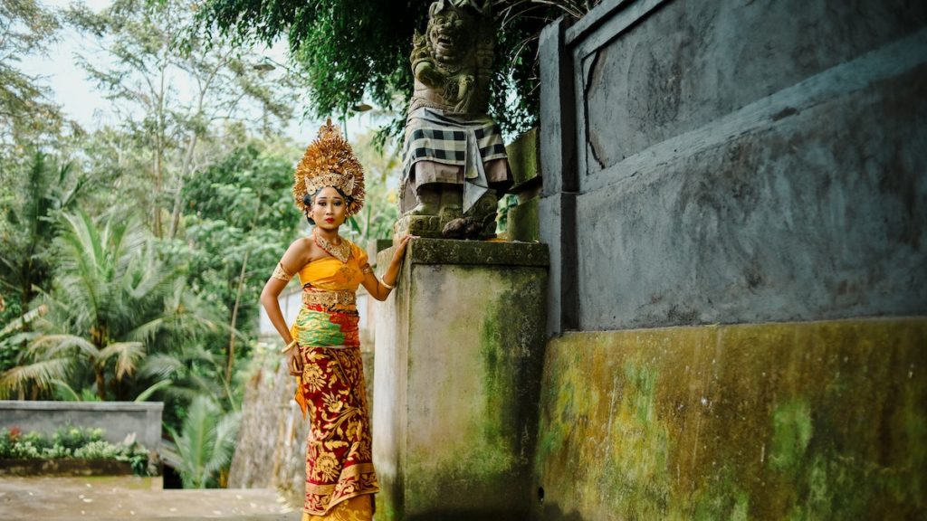 Khmer Frau in die traditioneller Kleidung